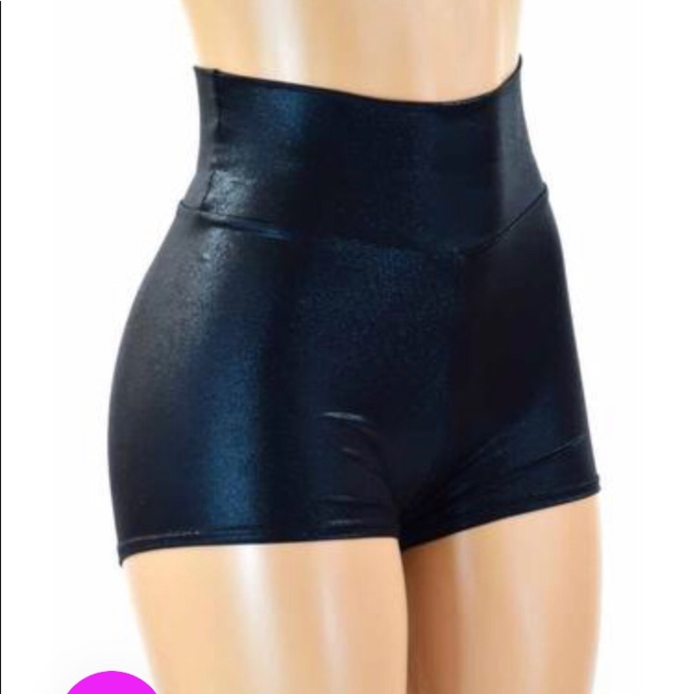 ❌ SOLD ❌ High Waisted Black Spandex Shorts